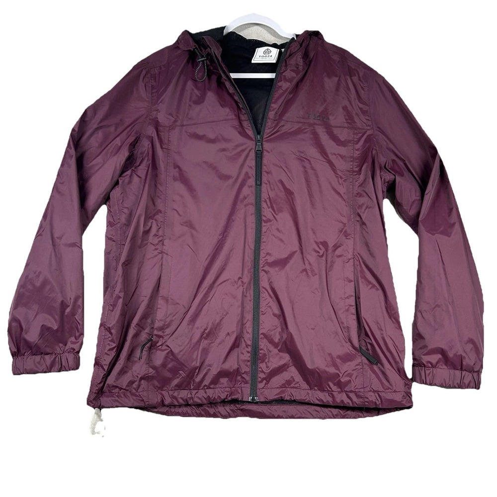 Tog 24 Jacket Womens 18 Full Zip Rain Parka Craven Maroon Burgundy Hooded